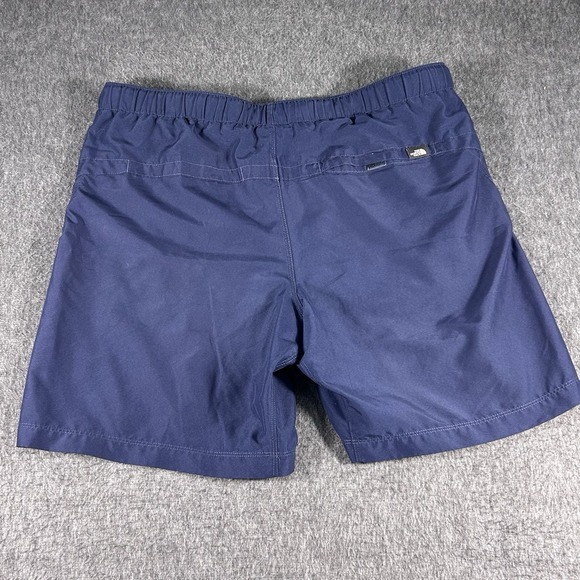 The North Face Mens Navy Blue Swim Trunks Size Medium Belted Liner Cut Out - Picture 2 of 7